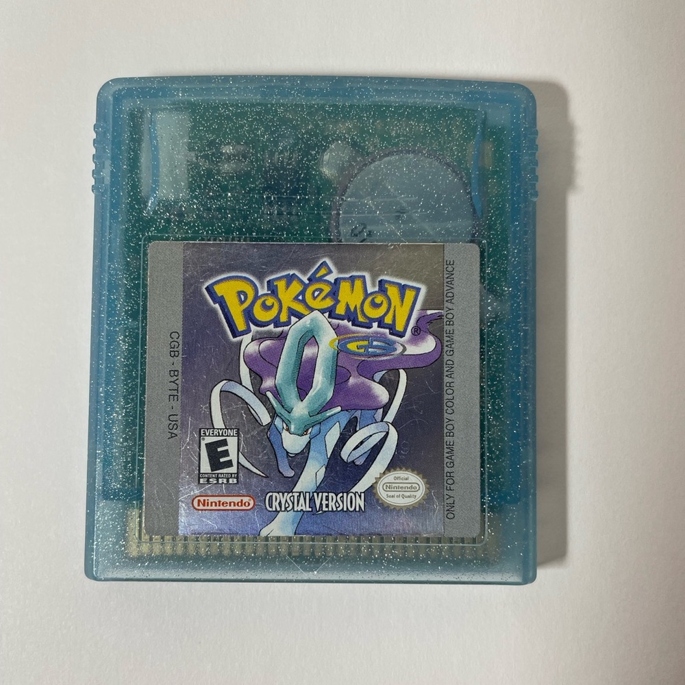 Pokemon Crystal Nintendo Game Boy Color Authentic 2001 BATTERY NOT TESTED
